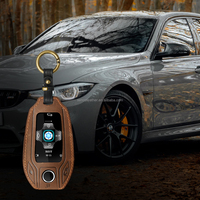 Housse de clé en cuir pour voiture, vente en gros, étui de clé de voiture en cuir, étui de clé de voiture en cuir pour BMW