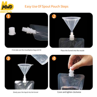 Pochettes souples transparentes Miaowadi avec bec verseur pour liquides, idéales pour le shampoing, les jus et l'emballage alimentaire