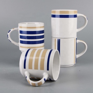 Sin cubierta carta en inglés de leche de avena desayuno café con manija inicio pequeño fresco taza de vidrio - Product Image 5