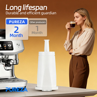 Filtro de Café de Carbón Activado de Cáscara de Coco PUREZA Z074, Repuesto Doméstico de Fácil Instalación Compatible con Breville Sage Espresso