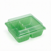 Boîte à pâtisserie rectangulaire en PET transparente de qualité alimentaire, épaisse et anti-fissures, avec logo personnalisé, pour gâteaux, biscuits, desserts, emballage OEM/ODM