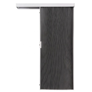 Porte coulissante verticale en tissu cellulaire 45 mm, cadre en aluminium, isolation phonique et <span class=keywords><strong>thermique</strong></span>, séparateur de pièce, taille personnalisée - Product Image 5