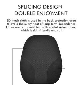 Ortopédico Confort Silla de ruedas Madera Coche Respaldo Almohada Espuma viscoelástica Cojines de soporte lumbar para silla - Product Image 4