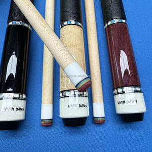 Tacos de billar de alta calidad Until Dawn con junta de acero inoxidable y mango de madera de arce para uso en clubes de billar - Product Image 2