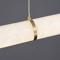 Lustre Moderne de Luxe Grand Modèle en Marbre Espagnol Créatif pour Bar, Salon, Salle à Manger, Chambre, Maison, Villa