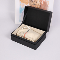 Boîte à bijoux en papier rigide multicolores SUNNY PACK avec pochette, logo personnalisé, boîte cadeau pour montre, emballage de bijoux en gros
