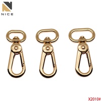 Mousqueton pivotant en métal, fermoir à gâchette en alliage de zinc, accessoires pour laisse de chien et sangle de sac à main, vente en gros