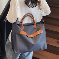 Sacs en toile de fabrication italienne de couleur unie pour femmes, grande capacité, sacs fourre-tout à bandoulière pour toutes les saisons, sacs à main tendance pour le shopping et les voyages