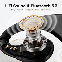 Casque sans fil Tribit OpenGo BTH99, Bluetooth 5.3, étanche IPX5, design pliable, micro intégré, pour l'entraînement, le sport, les voyages