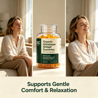 Gummies SYC BIO Shilajit de l'Himalaya 60 unités avec Ashwagandha et Acide Fulvique – Formule Végétale – Complément Quotidien pour la Vitalité au Quotidien