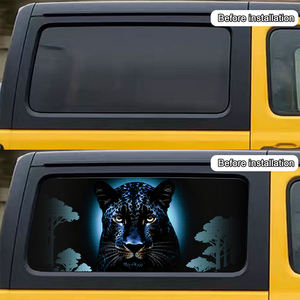 2pcs Universal Privacy Car Window Stickers Animal Rear Window Stickers Vinyl for Cars - Product Image 5