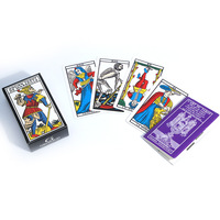 Jeu de Tarot de Divination Française, Cartes Oracle, Affirmation Éco-Positive, Jeu de Tarot de Marseille en Papier avec Guide, En Vente