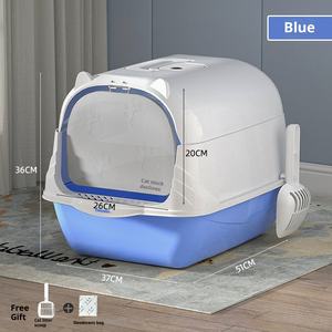 <span class=keywords><strong>Caja</strong></span> <span class=keywords><strong>de</strong></span> <span class=keywords><strong>arena</strong></span> para gatos <span class=keywords><strong>de</strong></span> plástico <span class=keywords><strong>de</strong></span> gran tamaño completamente cerrada, característica antisalpicaduras, desodorización <span class=keywords><strong>de</strong></span> inodoro para gatitos, <span class=keywords><strong>arena</strong></span> para bebés, gatos, perros - Product Image 5