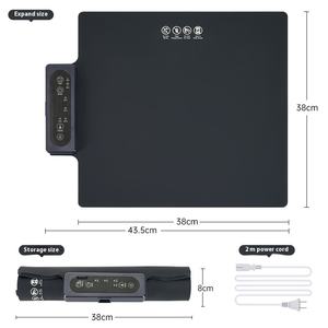 Factory Price Amz Portable <b>Folding</b> Electric Powered <b>Table</b> Food Warming Hot Plate Warm Food <b>Tray</b> Silicone Food Warming Mat - Product Image 6