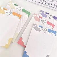 Blocs-notes adhésifs transparents colorés de forme personnalisée 2025 avec logo en relief, papier 80 g/m², blocs de notes en feuilles mobiles