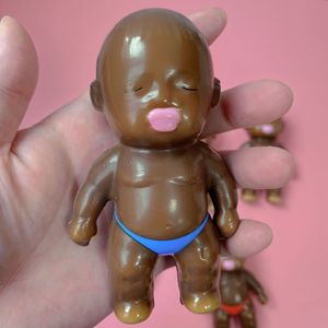 Juguete Blandito de Figura de Bebé Negro de Subida Lenta, Muñeco Kawaii para Aliviar el Estrés y Descomprimir - Product Image 6