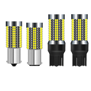 Bombilla <span class=keywords><strong>LED</strong></span> 1156 1157 7440 7443 4014 144SMD para Auto, Luz de Freno, Direccional, Reversa, Trasera, 12-24V, Carcasa Blanca, Ámbar, Roja, Negra - Product Image 2
