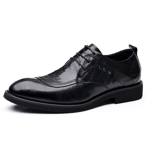 Zapatos de vestir de cuero genuino hechos a mano para hombre, estilo informal con cordones, zapatos de boda de alta gama - Product Image 1
