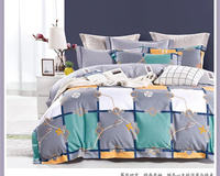 Nouvelle Housse de Couette en Coton Imprimé, Petit MOQ, Ensembles de Couette en Coton Imprimé, Parures de Lit Imprimées avec Taie d'Oreiller
