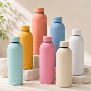 304 Stainless Steel Vacuum Flask 500ml Double Wall Insulated Drink <b>Bottle</b> Custom Logo 12-24hr Thermal Insulation Modern Design - Product Image 4