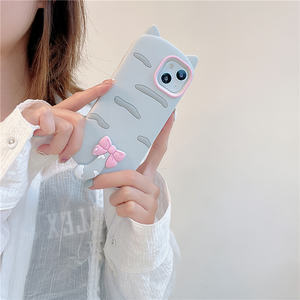 Cover per Cellulare 3D in Silicone Morbido con Gattino Carino per iPhone Serie 11/12/13/14 - Product Image 3