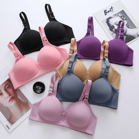 Soutien-gorge sans armatures push-up grande taille HUANGCAO, fin et brillant, à 3 rangées de crochets, bonnets larges, maintien latéral