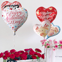 Ballons en feuille d'aluminium en forme de cœur de 18 pouces, décorations pour la fête de la Saint-Valentin