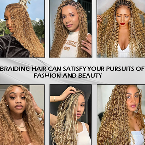 Cabello Remy Vietnamita a Granel, Mechones de Cabello Humano Virgen con Doble Trama para Trenzas Boho, Rizado Profundo - Product Image 6