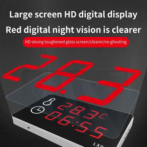 Grand écran LED mural, instrument de mesure de la température industriel, thermomètre, horloge pour <span class=keywords><strong>piscine</strong></span>, sauna - Product Image 6