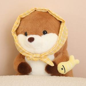 Jouet en peluche de style logo de taille personnalisée loutre de mer avec oreiller de <span class=keywords><strong>poisson</strong></span> jouets en peluche intéressants mignons - Product Image 4