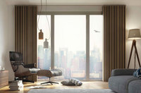 Rail de rideau coulissant pour salon, accessoire en plastique