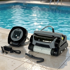 WC-3014 Robot Limpiador de Piscinas Inteligente Inalámbrico, Montado en la Pared, Accesorio para Piscina, Limpiador Robótico Automático WC-3014 Effi - Product Image 1