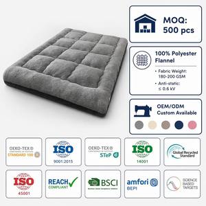 <span class=keywords><strong>Surmatelas</strong></span> en flanelle de polyester personnalisé à prix compétitif pour vente en gros - Product Image 4