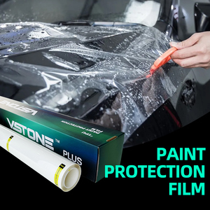 <span class=keywords><strong>Film</strong></span> de protection de peinture <span class=keywords><strong>pour</strong></span> carrosserie de voiture PPF 1,52x15m, TPU auto-réparant, anti-rayures, résistant aux UV, épaisseur 6,5 mil, avec protection UV à 99% - Product Image 1