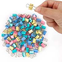 Clips Metálicos con Acabado Color Macaron para Separar Papeles de Estudiantes, Exámenes y Encuadernación de Documentos