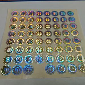 Autocollants adhésifs haute sécurité personnalisés, résistants à l'eau, avec code QR, hologramme, rouleau de vinyle pour scellage holographique, promotions - Product Image 1