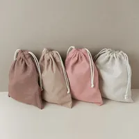 Recycled Fabric Drawstring Bags, Small Packaging