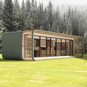 Cabaña Prefabricada Moderna y Transpirable de Acero Tipo Apple, para Glamping <span class=keywords><strong>al</strong></span> Aire Libre, Alojamiento, Villa, Almacén, Oficina, Casa Contenedor, Baño - Product Image 1