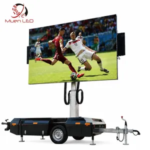 Écran publicitaire extérieur pour remorque 3840x1920mm, écran LED mobile pour véhicule, remorque d'affichage vidéo LED - Product Image 1