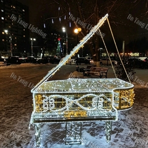 Large Musical Instrument Light Sculpture for Theme Parks City Squares Shopping Centers and Holiday Photo Areas - Product Image 6