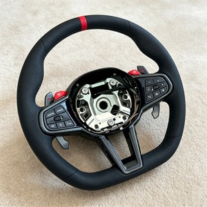 Volante Deportivo de Cuero con Luces LED Compatible con <span class=keywords><strong>BMW</strong></span> M3 M1 M2 M5 M6 X3 X4 X5 X6 X7 <span class=keywords><strong>X8</strong></span> G01 G12 G20 G30 G80 G82 330i M340i - Product Image 6