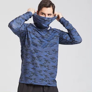 Camiseta de Pesca con Protección Solar UPF50+ para Hombre, Manga Larga, Secado Rápido, Transpirable, con Capucha y Máscara, Talla Grande para Adultos - Product Image 5