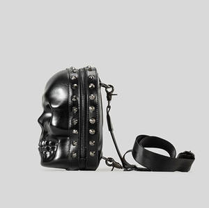 Borsa a prezzi più economici <span class=keywords><strong>borse</strong></span> a tracolla di marca Creative da donna <span class=keywords><strong>con</strong></span> teschio rivetto Design a tracolla <span class=keywords><strong>borse</strong></span> alla moda per donne e ragazze - Product Image 3