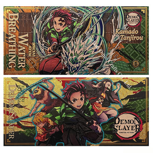 5 piezas Breath Art Hero PVC Billete de Papel Metálico con Lámina Dorada Bañado en Oro 24K Anime Acción Impermeable Coleccionable Regalo para Fans - Product Image 2