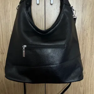 Simple Whole Black Custom Handbag Vegan Leather Shoulder Bags Crossbody Bag Women