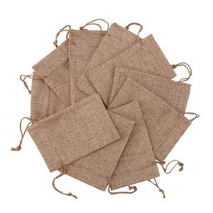 Jute Burlap Drawstrings Gift Bag Jute <b>Hessian</b> Linen Pouches <b>Sacks</b> for Wedding Jewelry Party Favors - Product Image 1
