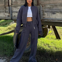 Ensemble deux pièces personnalisé pour femme, nouvelle collection automne-hiver 2026, cardigan à manches longues et pantalon, tenue décontractée et sportive