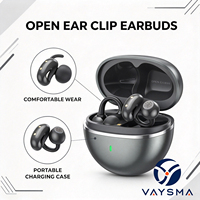 Écouteurs Stéréo Ouverts Sans Fil à Clip d'Oreille, Casque Audio HD pour le Sport, la Course, l'Entraînement et les Voyages