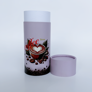 หลอดกระดาษคราฟท์สีดำรีไซเคิลแบบแฮนด์เมดบรรจุภัณฑ์ทรงกระบอกสำหรับชาเครื่องสำอางอาหารภาชนะกระดาษแข็ง - Product Image 4