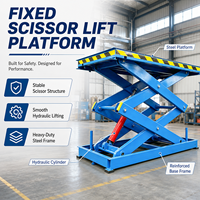 Table élévatrice à ciseaux électrique fixe LanSheng LS-FS, plateforme en acier à haute teneur en carbone, capacité 100 kg, hauteur maximale 10 m, pieds pliables pour